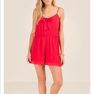 Francesca’s Red Romper